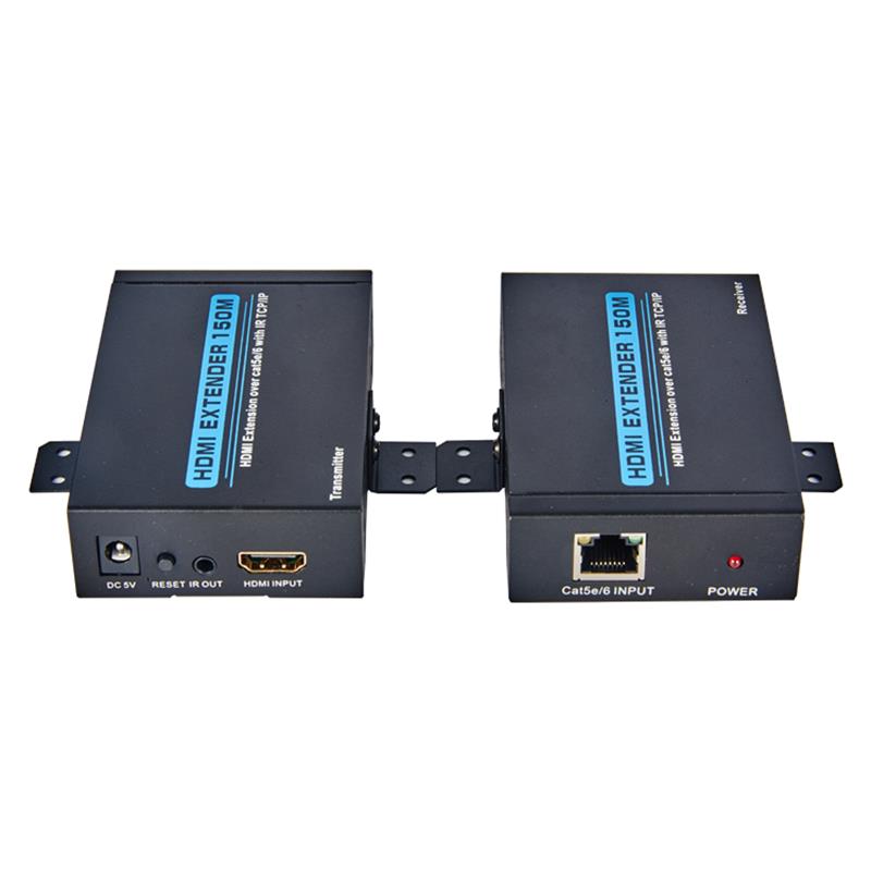 단일 cat5e / 6 케이블을 통한 V1.3 HDMI Extender 150m Full HD 1080P 지원