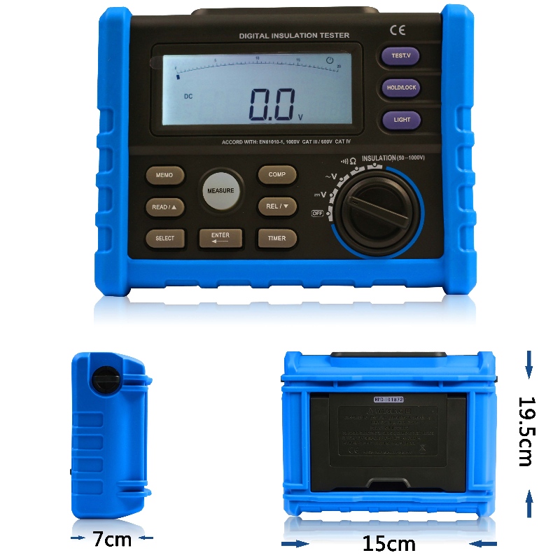 디지털 Megohmmeter 메가 절연 저항 테스터 고전압 디지털 절연 테스터 Megger 지구