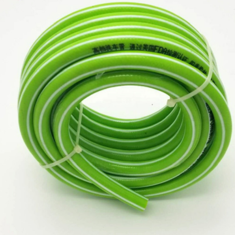 다채로운 가동 가능한 섬유에 의하여 땋아지는 강화 된 플라스틱 pvc 정원 물 호스