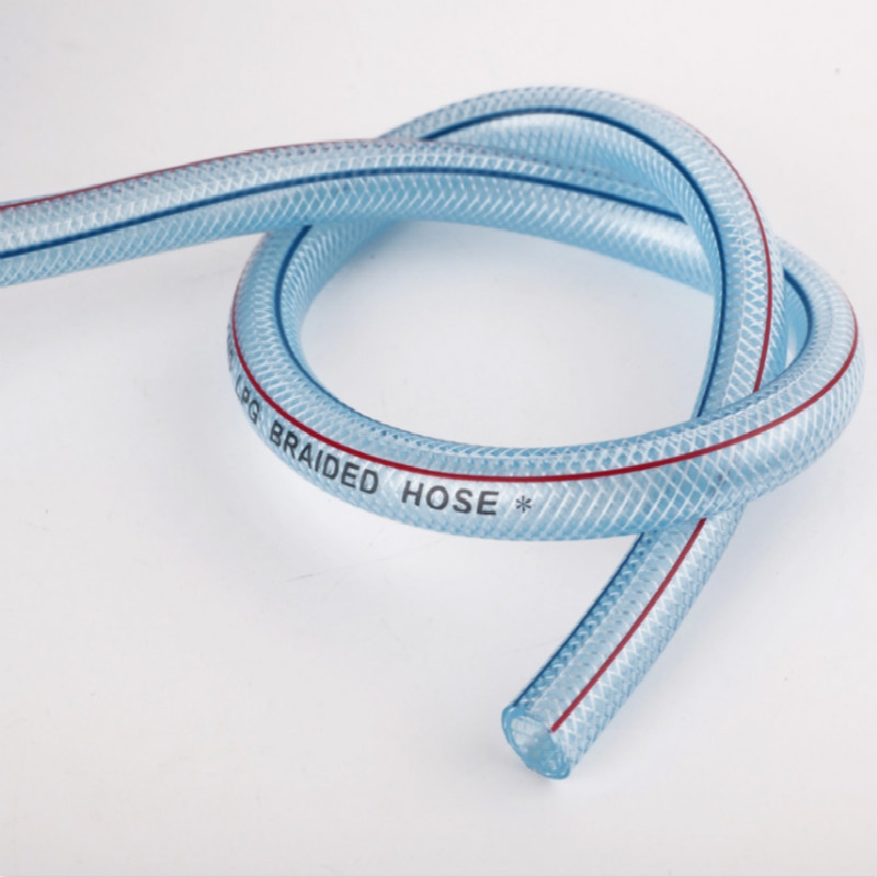 수도관 플라스틱 가동 가능한 강화 된 끈목 관 PVC 정원 수도 호스