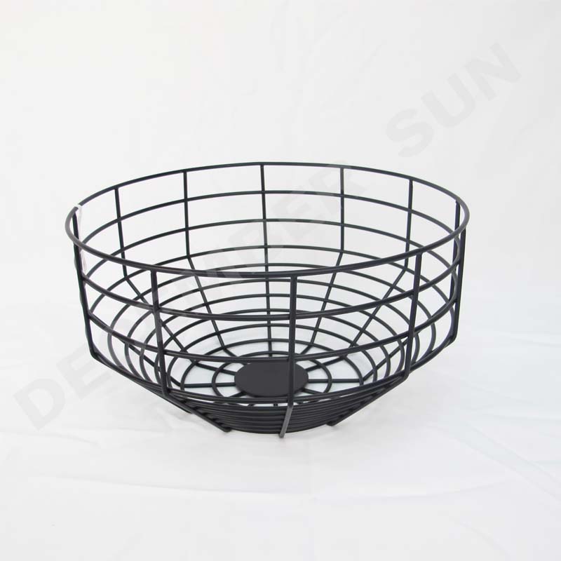 둥근 과일 금속 바구니