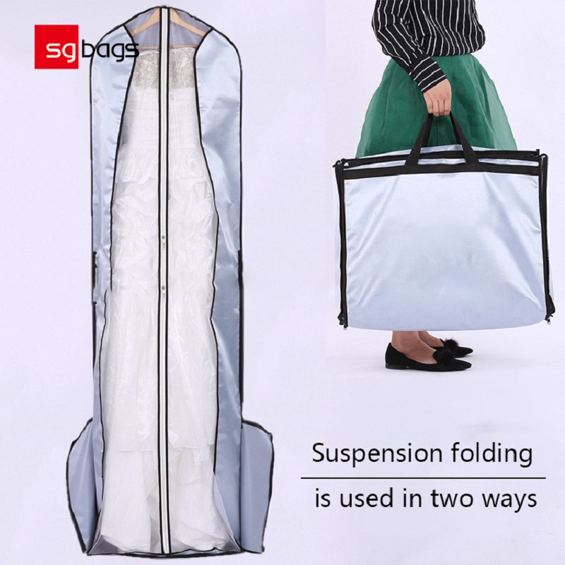 SGW04 큰 신부 가운 방수 가방 듀얼 사용 가방 먼지 커버 가방 신부 가방 의류 가방 웨딩 드레스
