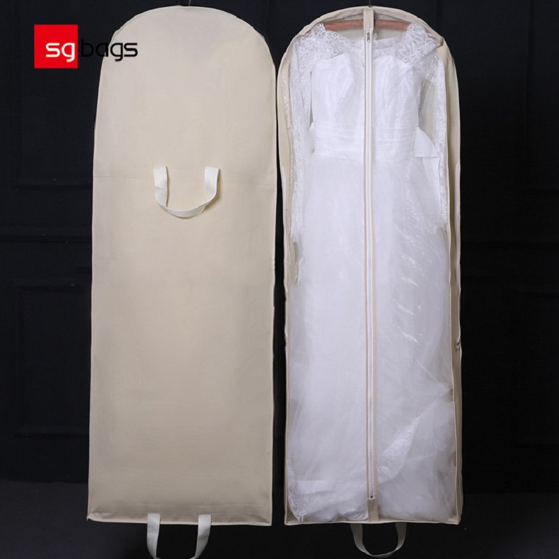 SGW05 뜨거운 판매 비 짠 접이식 웨딩 드레스 커버 의류 가방 드레스