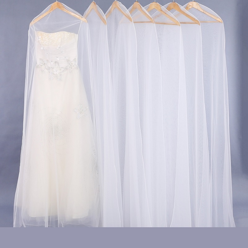SGW10 Organza는 여자 복장을위한 결혼 예복 신부 드레스 의복 부대를 맑게합니다