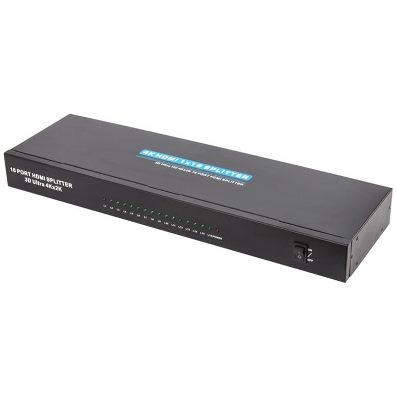 4K 16 포트 HDMI 1x16 분배기 지원 3D 울트라 HD 4Kx2K / 30Hz