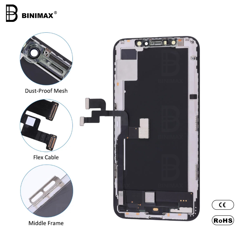 IP XS 용 BINIMAX 재고 휴대 전화 LCD