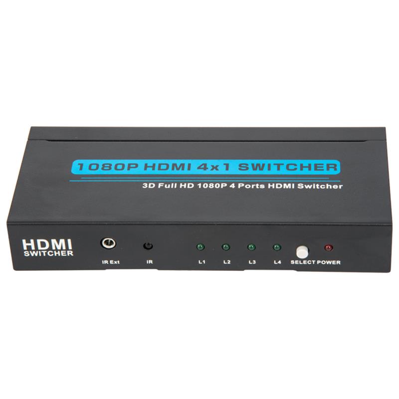 V1.3 HDMI 4x1 스위처 지원 3D 풀 HD 1080P