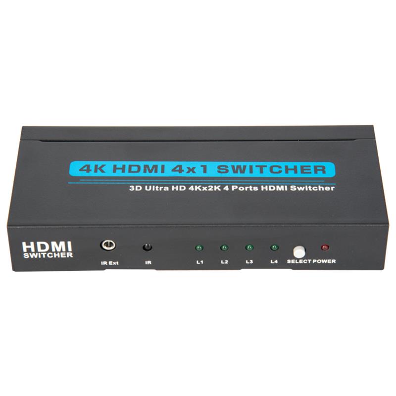 V1.4 4K / 30Hz HDMI 4x1 스위처 지원 3D 울트라 HD 4K * 2K / 30Hz