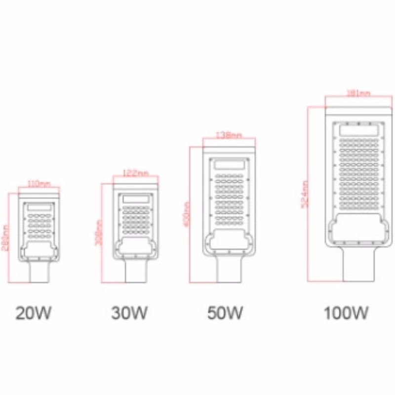 led 가로등 20w 30w 50w 100 w