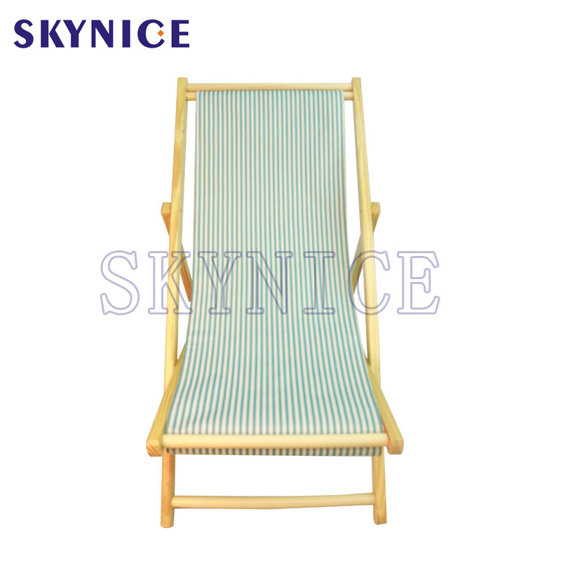 야외 낚시 또는 캠핑 접이식 나무 비치 의자