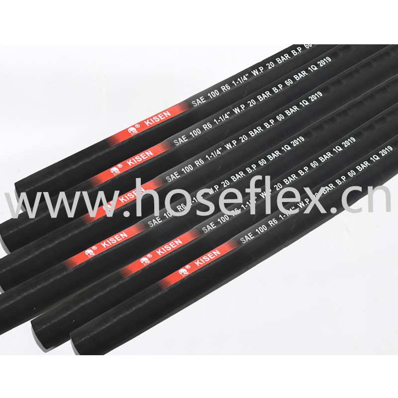 SAE 100 R6 / EN854 R6 유압 호스 고압 고무 호스