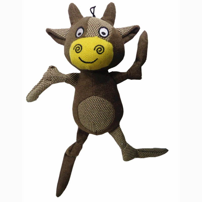 염소 동물 조형 새로 디자인 된 털 개 무 는 장난감 삐걱삐걱 소리 나 는 애완동물 장난감 이다.