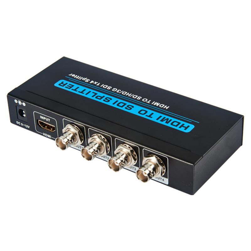 HDMI TO SD / HD / 3G SDI 1x4 스플리터 지원 1080P