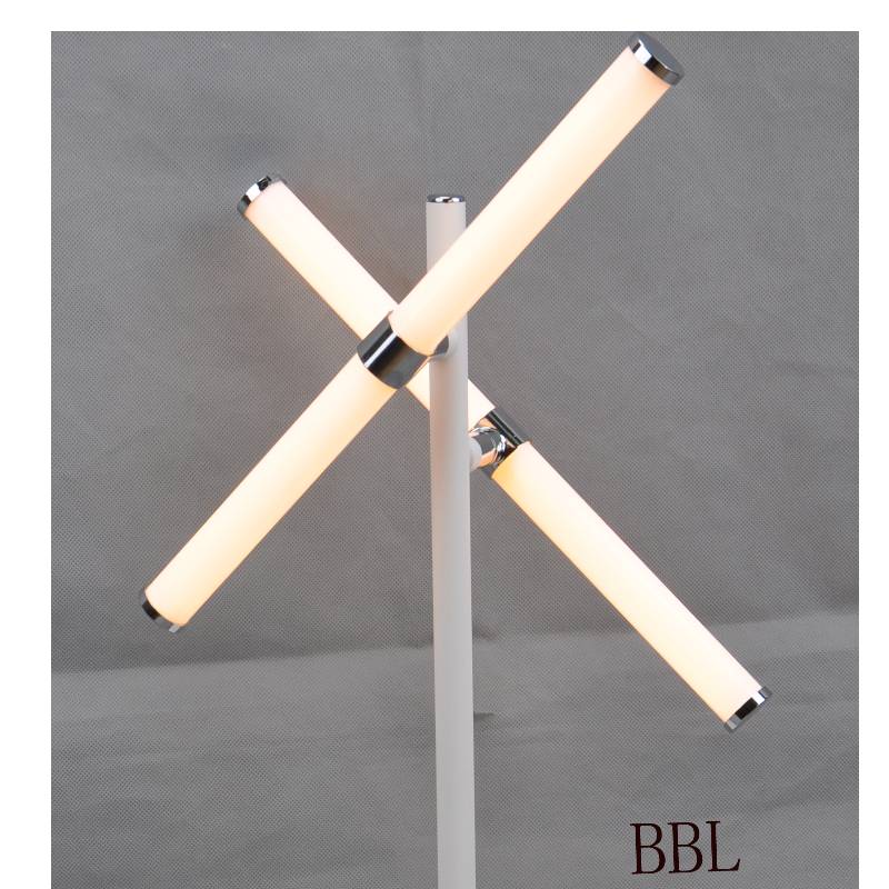 그림자없이 2pcs 돌릴수있는 아크릴 관을 가진 LED 테이블 램프,