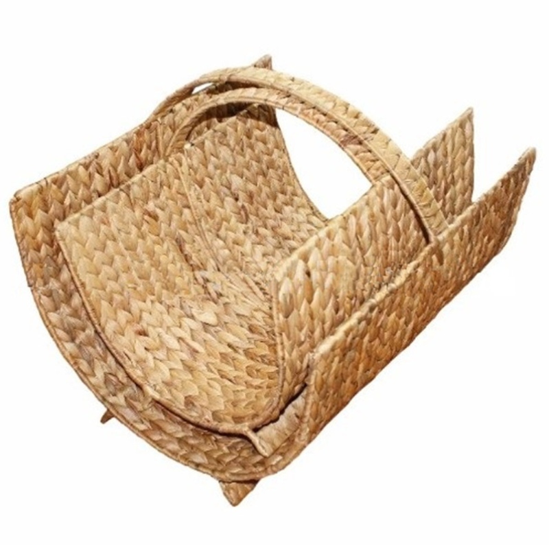 손잡이를 가진 잡지 저장 바구니