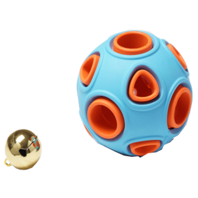 작은 벨 라이트 개 씹기 장난감 애완 동물 장난감 재미 Populer 고무 공
