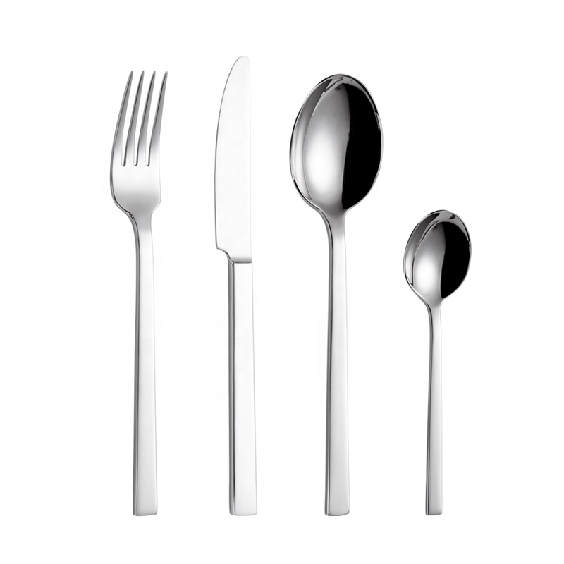 스테인리스 칼 붙이는 결혼식 피로연을위한 4pcs 테이블 양식기 세트