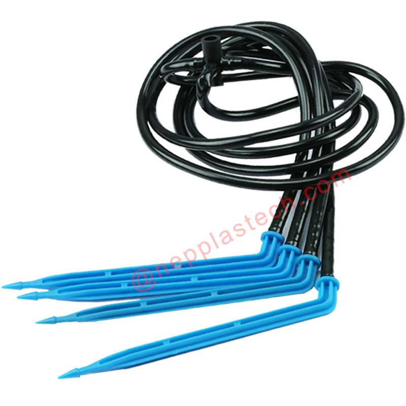 과수원 심기 마이크로 스프레이 관개 스테이크 스프링클러 온라인 화살표 드립퍼 화분