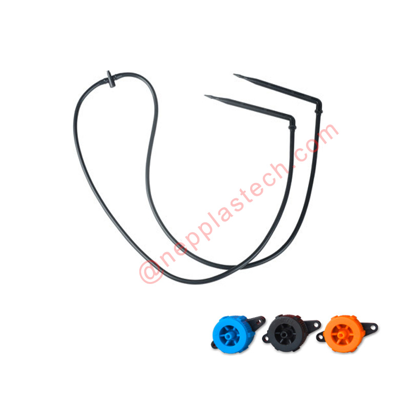 과수원 심기 마이크로 스프레이 관개 스테이크 스프링클러 온라인 화살표 드립퍼 화분