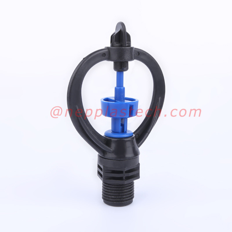 360 살포 중간 거리 가득 차있는 원형 마이크로 물 뿌리개 3\/4 인치 잔디밭 관개 회전하는 물 뿌리개