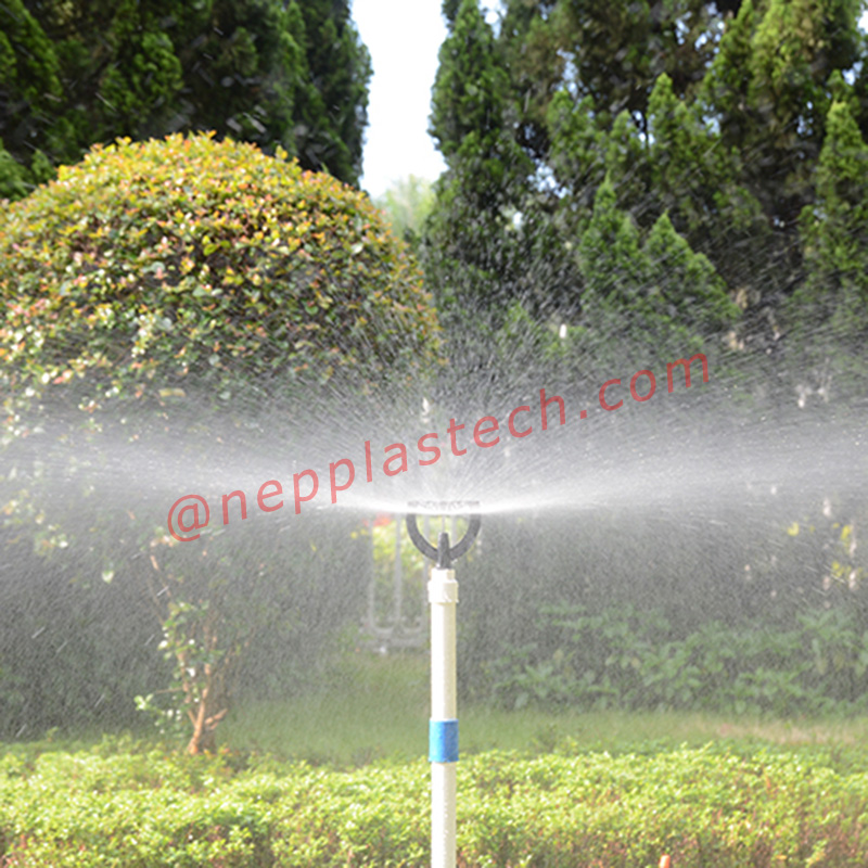 반 인치 조경 관개 굴절 물 뿌리개 잔디밭 자동 관개 플라스틱 나비 살포 분사구