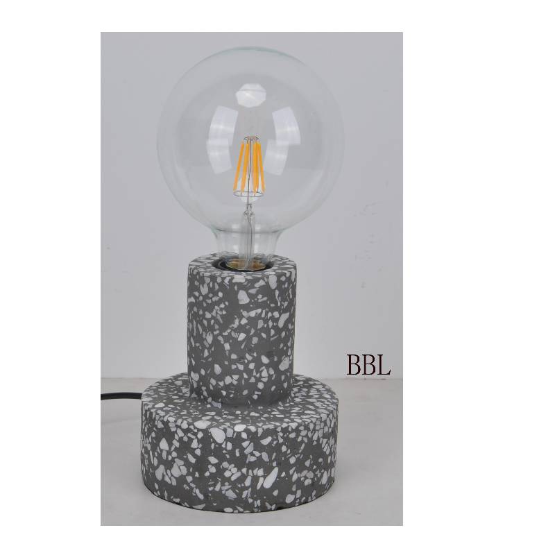 천연 콘크리트 모사시 원탁 램프