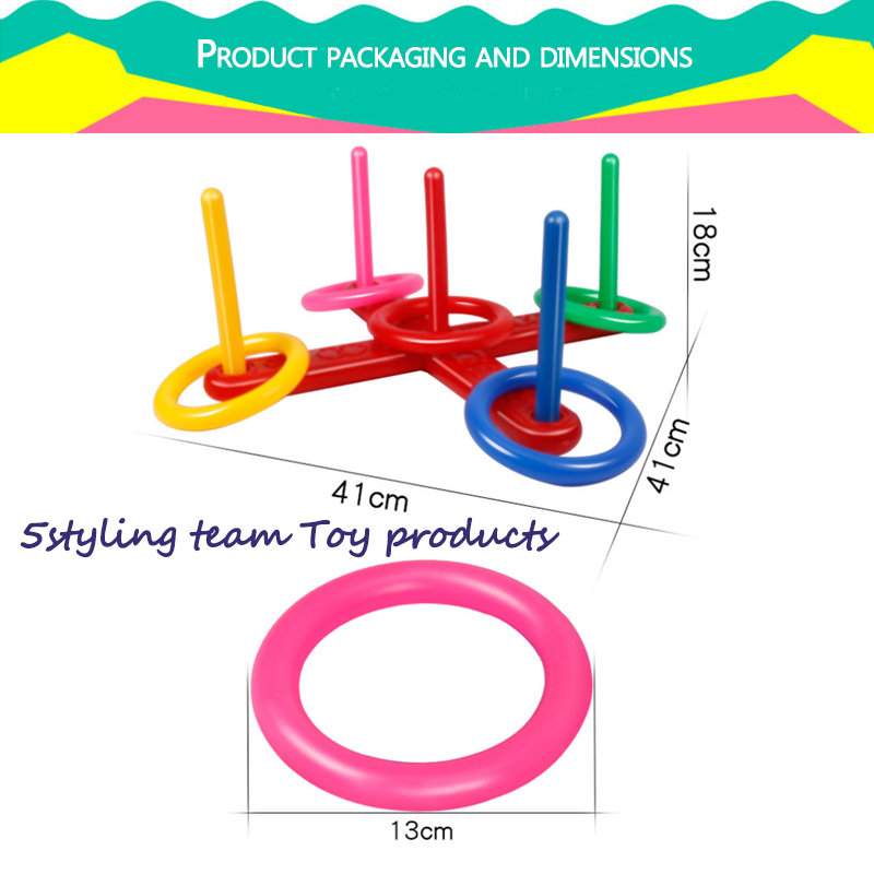 실내 및 실외 스포츠 피트니스 소품을 던지기 후프 던지기 어린이 스포츠 장난감 집중력을 향상시키기 위해