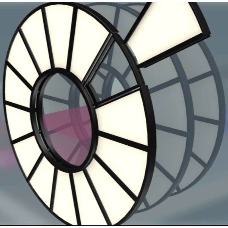 완전 폐쇄 형 디스크 필터