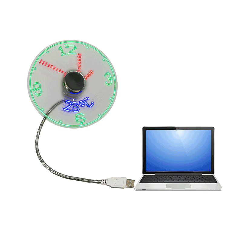 Led 시계 선물 팬 (DS02) 미니 USB 팬