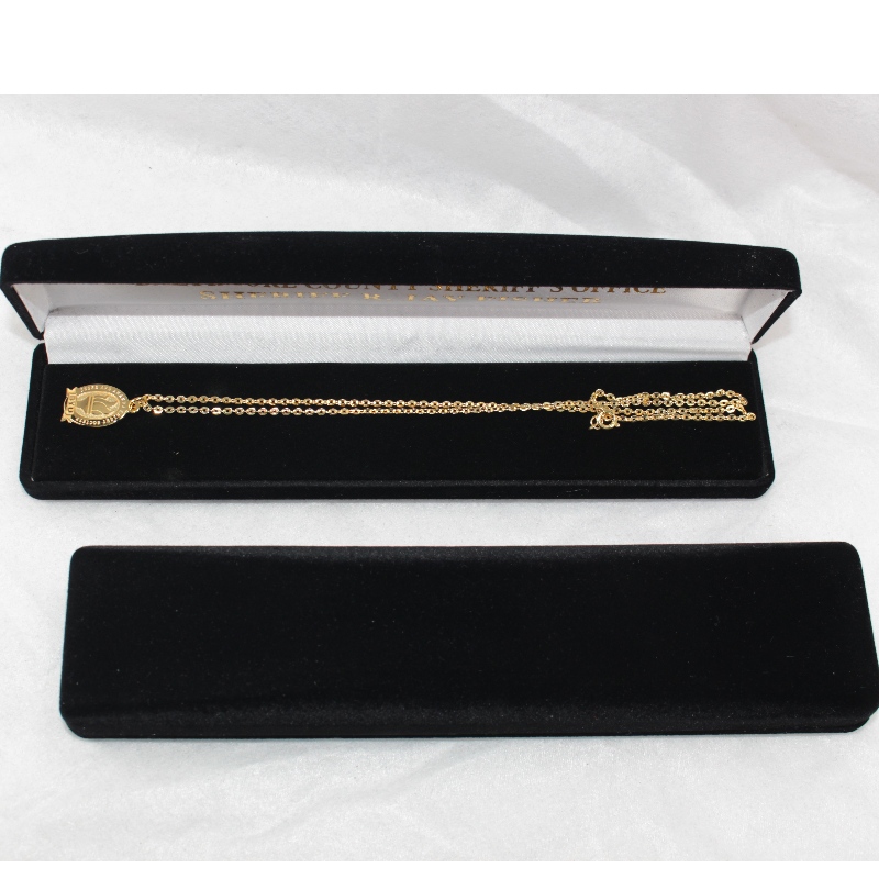 배지 및 목걸이에 대 한 D-11 사용자 지정 도매 검은 벨벳 상자