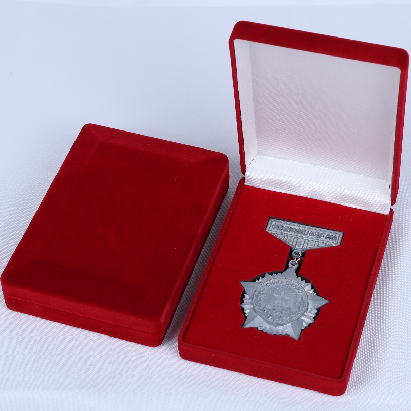 D-15 동전, 목걸이 및 medal에 대 한 사용자 지정 도매 검은 색과 빨간색 벨벳 상자