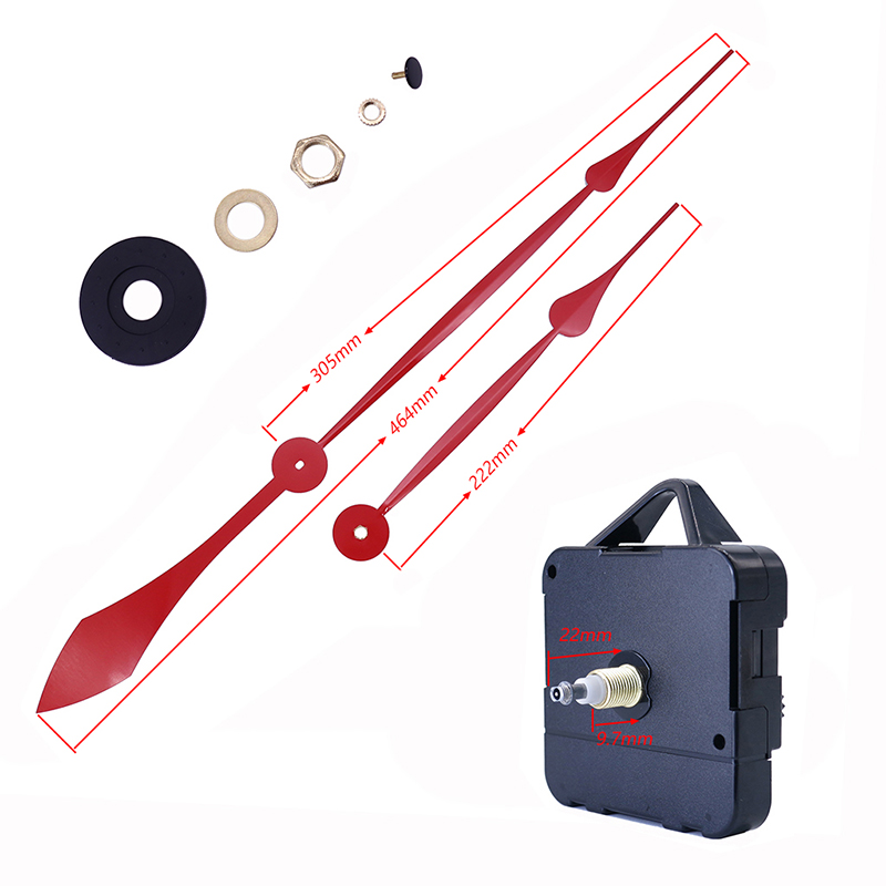 HR1688 15mm 쿼츠 시계 기계 및 알루미늄 시계 바늘