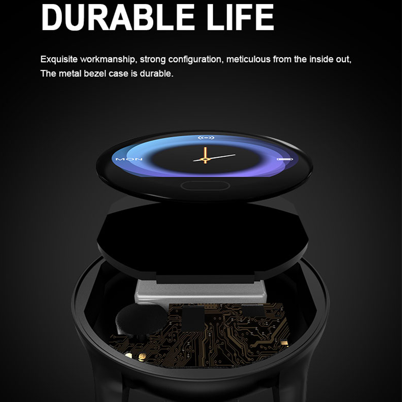 스마트 시계 아펠 브레이슬릿 K9 (JYDA6135) 심박수 감지 l 손을 들어 화면을 밝게합니다. Bluetooth 이름 지원