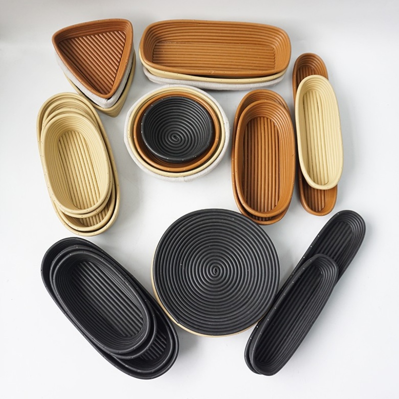 등나무 Banneton 교정 바구니