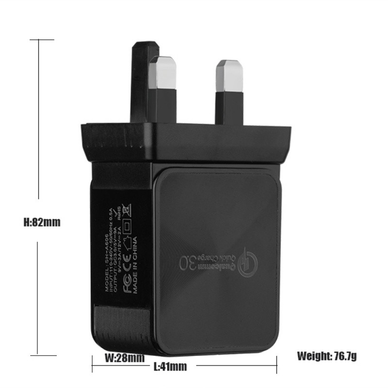 18W QC 3.0 더 블 USB 충전기 여행 벽 지원 빠 른 충전 3.0 모 바 일 충전기