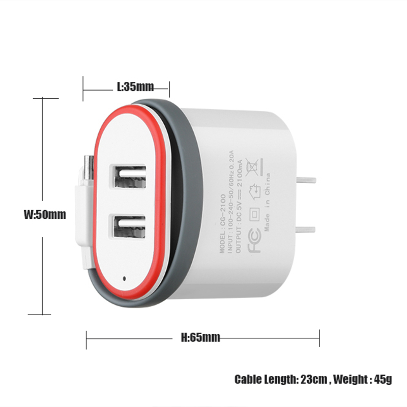 OEM 로고 최신 모바일 액세서리 슈퍼 빠른 빠른 EU 플러그 5 볼트 USB 충전기 안드로이드 전화 멀티 충전기 USB 벽 충전기