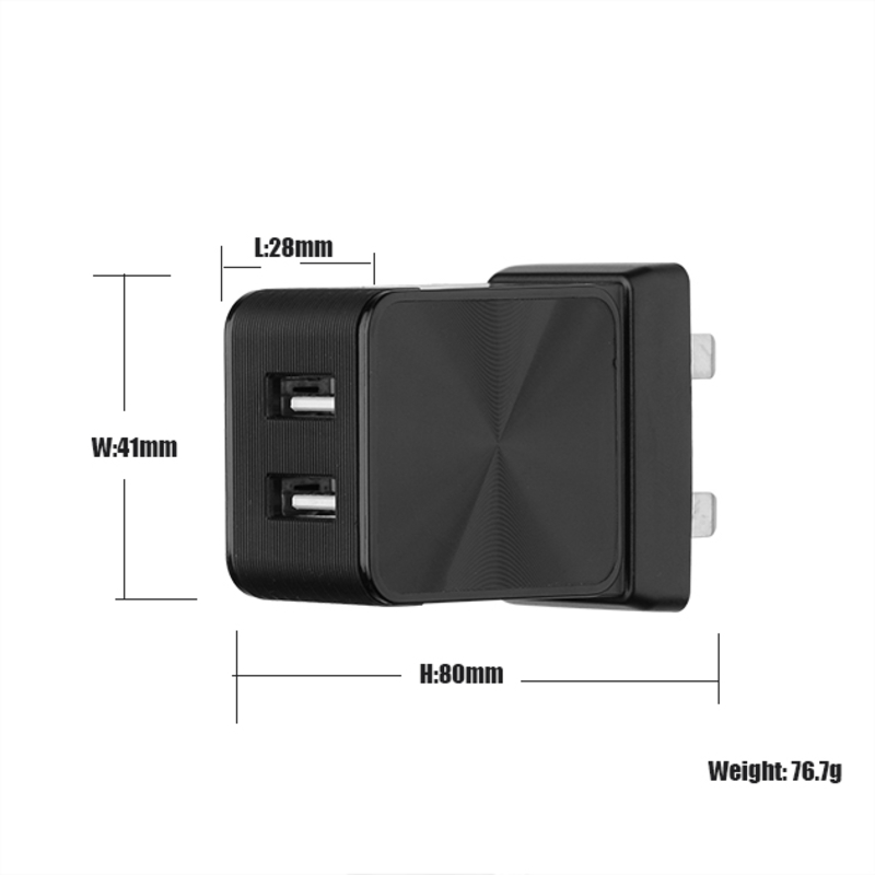 FCC .CE 이동 전화 빠른 충전기 보편적 인 접합기 2 USB 항구 여행 충전기 휴대용 충전기 공장 OEM