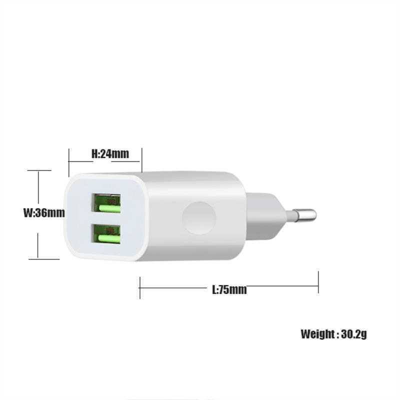 이중 항구 휴대용 EU / US USB 벽 충전기 다 항구 usb 충전기 OEM / ODM