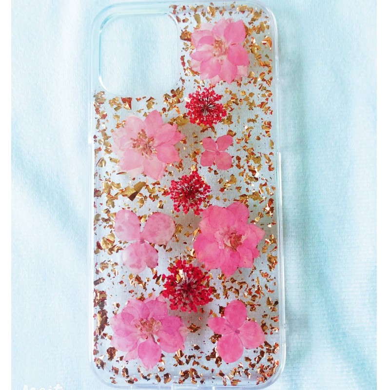 제조 업체 사용자 정의 패션 애플 아이폰 11 프로 맥스 특별한 진정한 건조 꽃 엠보싱 작은 신선한 꽃 드롭 전화 케이스