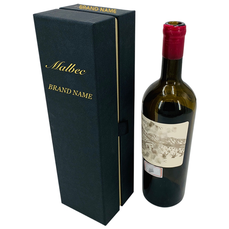 내부에 검은 색 EVA가있는 고급 맞춤형 와인 포장 상자