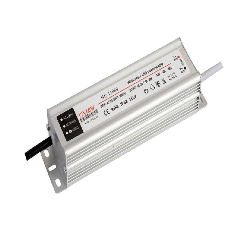 led 드라이브 60W 방수 led 전원 ip 68 방수 전원 스위치 12v