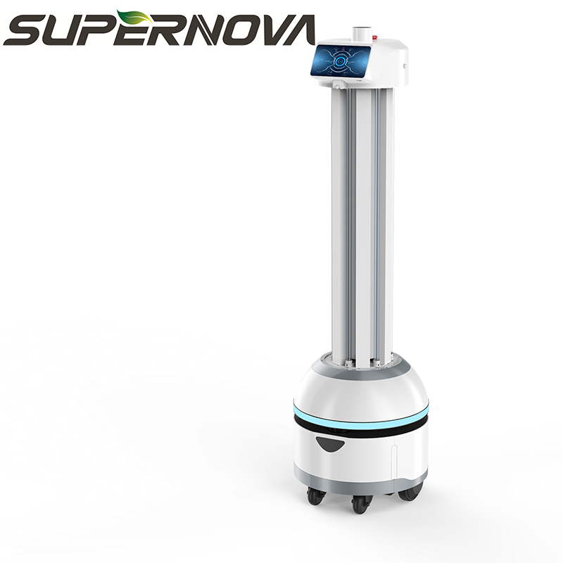 학교 / 병원 / 공항 또는 기타 공공 장소를위한 세계 최신 지능형 비주얼 내비게이션 UV 소독 로봇