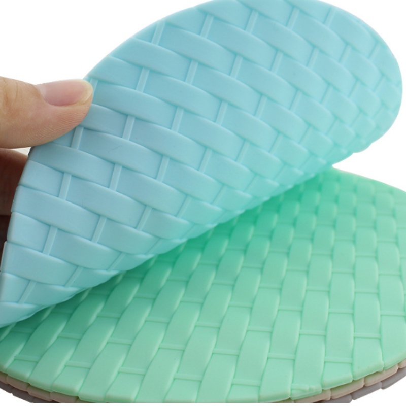 둥근 짠 냄비 매트