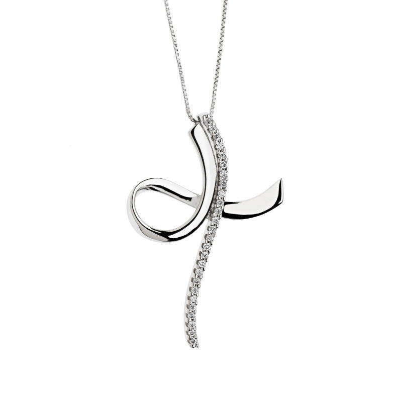 숙녀 간단한 십자가 유형 925는 비스코스 돌 목걸이 중국 Ruifanbao 보석 공장