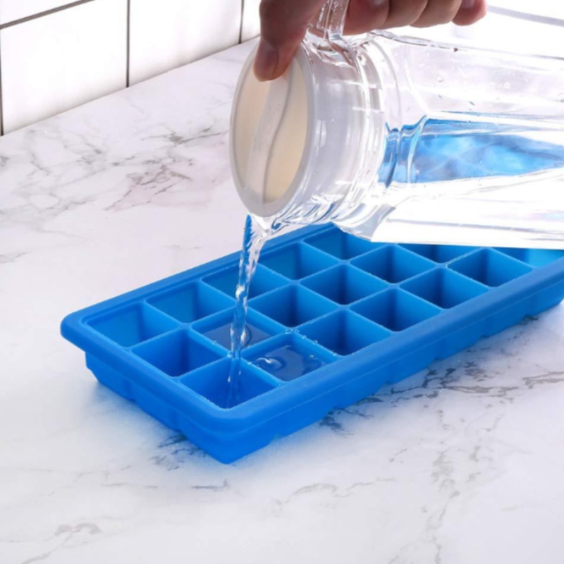 실리카 젤 21 얼음 격자 가정용 얼음 블록 21 케이스 커버 몰드, 냉동 보조 식품 상자 얼음 격자 라벨로 사용자 정의 가능