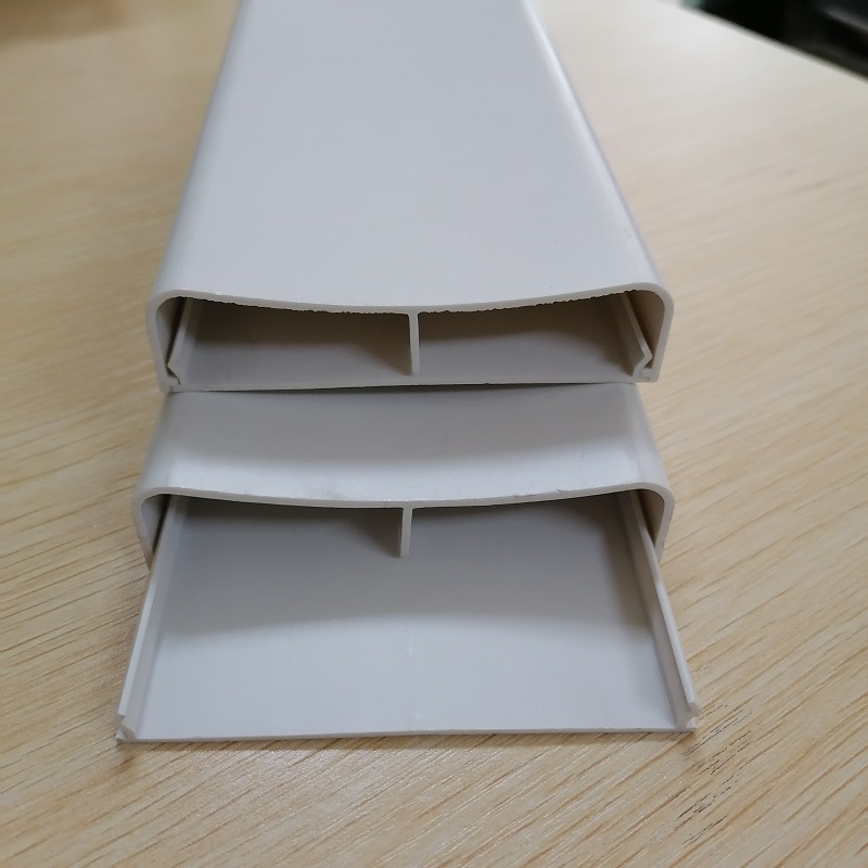 PVC 코드 hider 듀얼 채널 케이블 관리 채널 PVC 케이블 컨실러 레이스 웨이