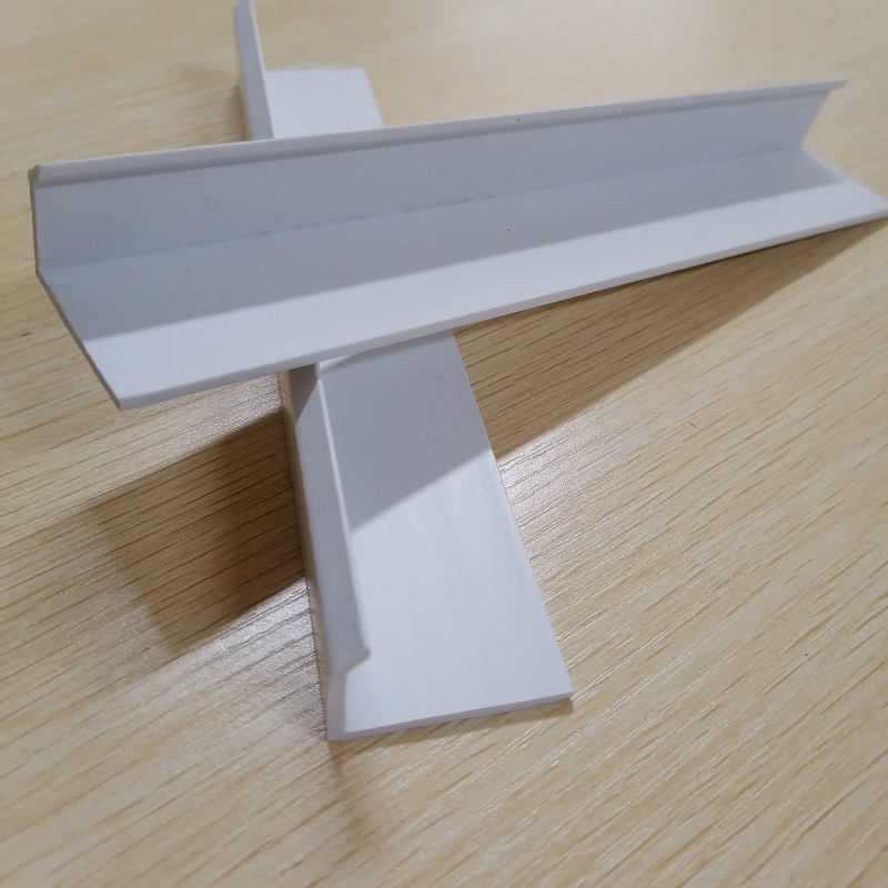 pvc 플라스틱 l 형강 형 재 pvc 보호 세그먼트 장식 모서리 장식 테두리