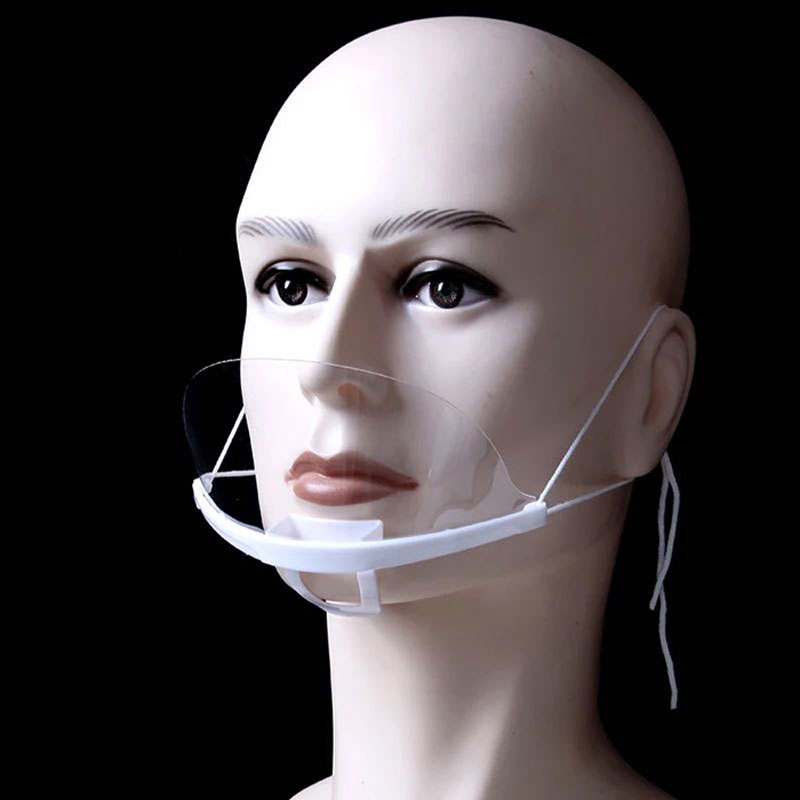 처분 할 수있는 입 덮개 플라스틱 반대로 안개 위생 투명한 입 덮개