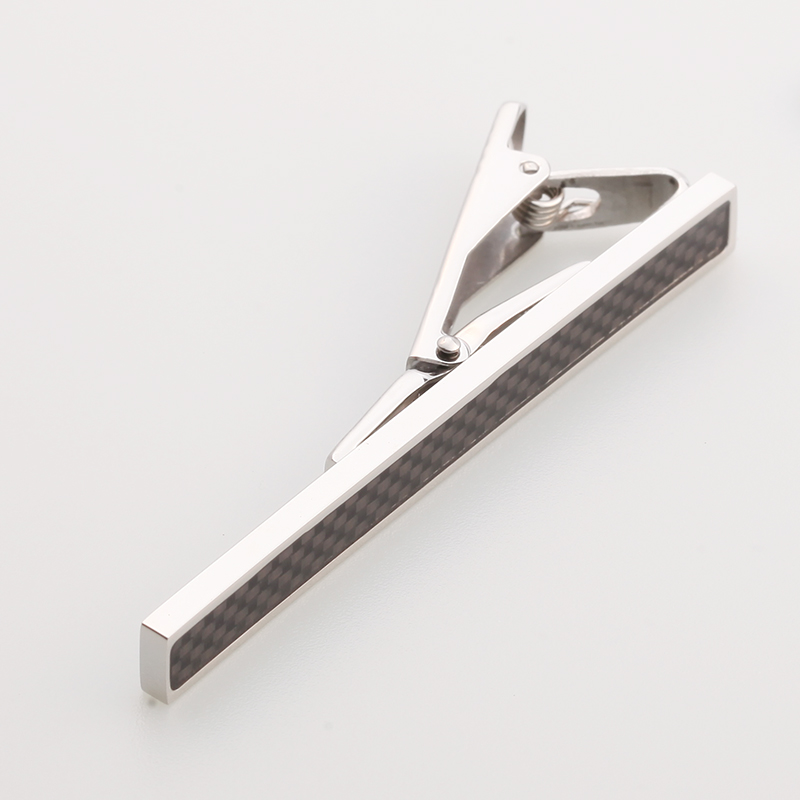 남성용 스테인레스 스틸 카본 타이 클립 중국 제 쥬얼리 액세서리