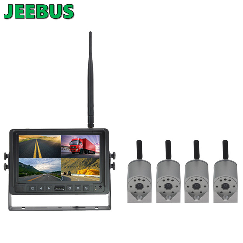 지게차 7inch HD는 밤 WIFI 무선 감시 카메라 DVR 감시자 체계를 방수 처리합니다